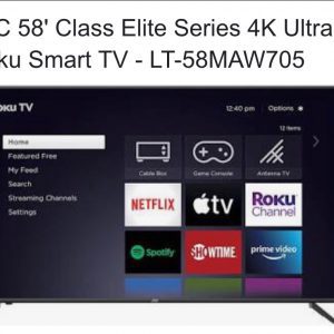JVC 58" Elite Series 4k Ultra HD Roku Smart TV (LT-58Maw705)