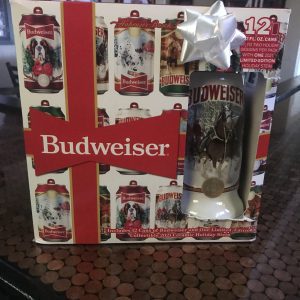 Budweiser Holiday Edition – 12 Pack of 12 oz Holiday Cans & 2021 Limited Edition Stein